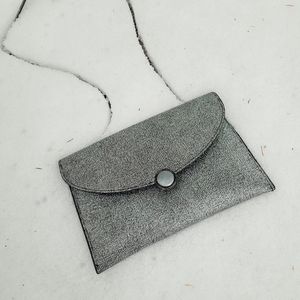 Meli Melo Paris vtg Silver metallic purse